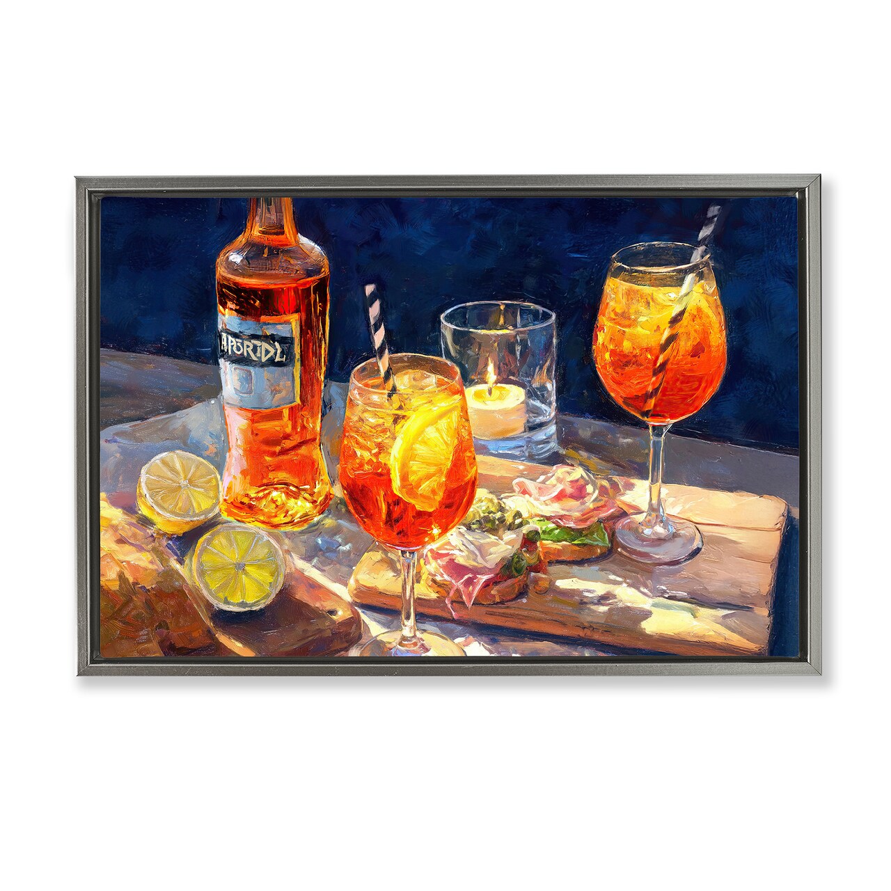 Stupell Industries Sprits Table Still Life Floating Frame, design by Ziwei Li